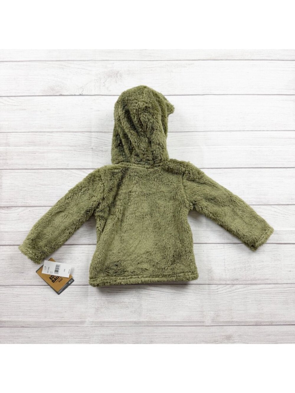 Eddie Bauer Kids Sherpa Fleece Hooded Jacket Full Zip Plush Coat NWT 24 Months - Picture 5 of 5